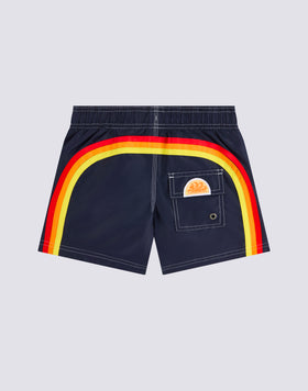 MAILLOT DE BAIN ENFANT COURT À TAILLE ÉLASTIQUE ICONIC TAFFETA