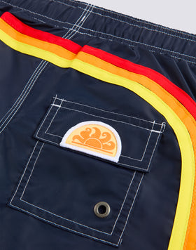 MAILLOT DE BAIN ENFANT COURT À TAILLE ÉLASTIQUE ICONIC TAFFETA