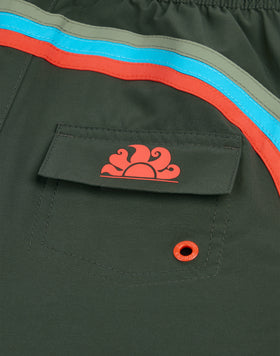 CHILDREN'S SWIMWEAR SHORTS WITH ELASTICATED WAIST IN STRETCH FABRIC