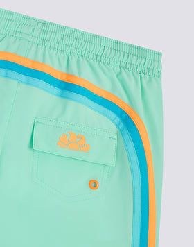 CHILDREN'S SWIMWEAR SHORTS WITH ELASTICATED WAIST IN STRETCH FABRIC