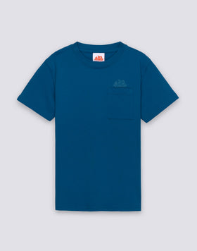 BOYS' SHORT-SLEEVED T-SHIRT WITH POCKET AND LOGO ON THE FRONT