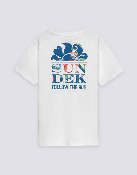 T-SHIRT ENFANT À MANCHES COURTES AVEC IMPRIMÉ DANS LE DOS ISLAND BLISS