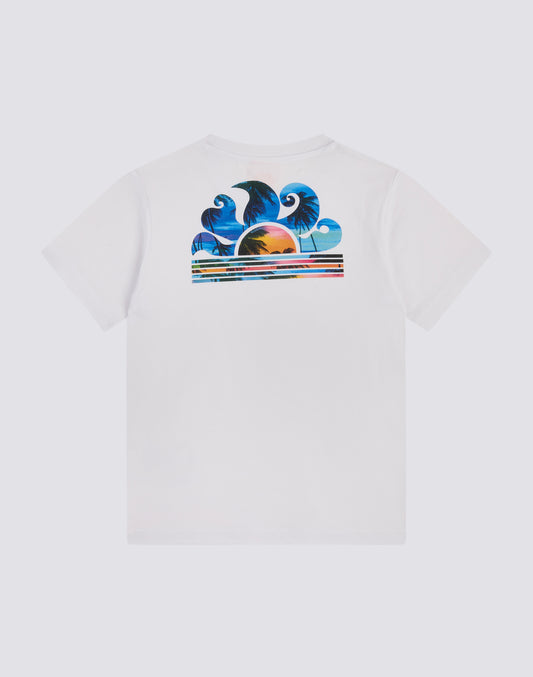 T-SHIRT CON STAMPA BIG PALM