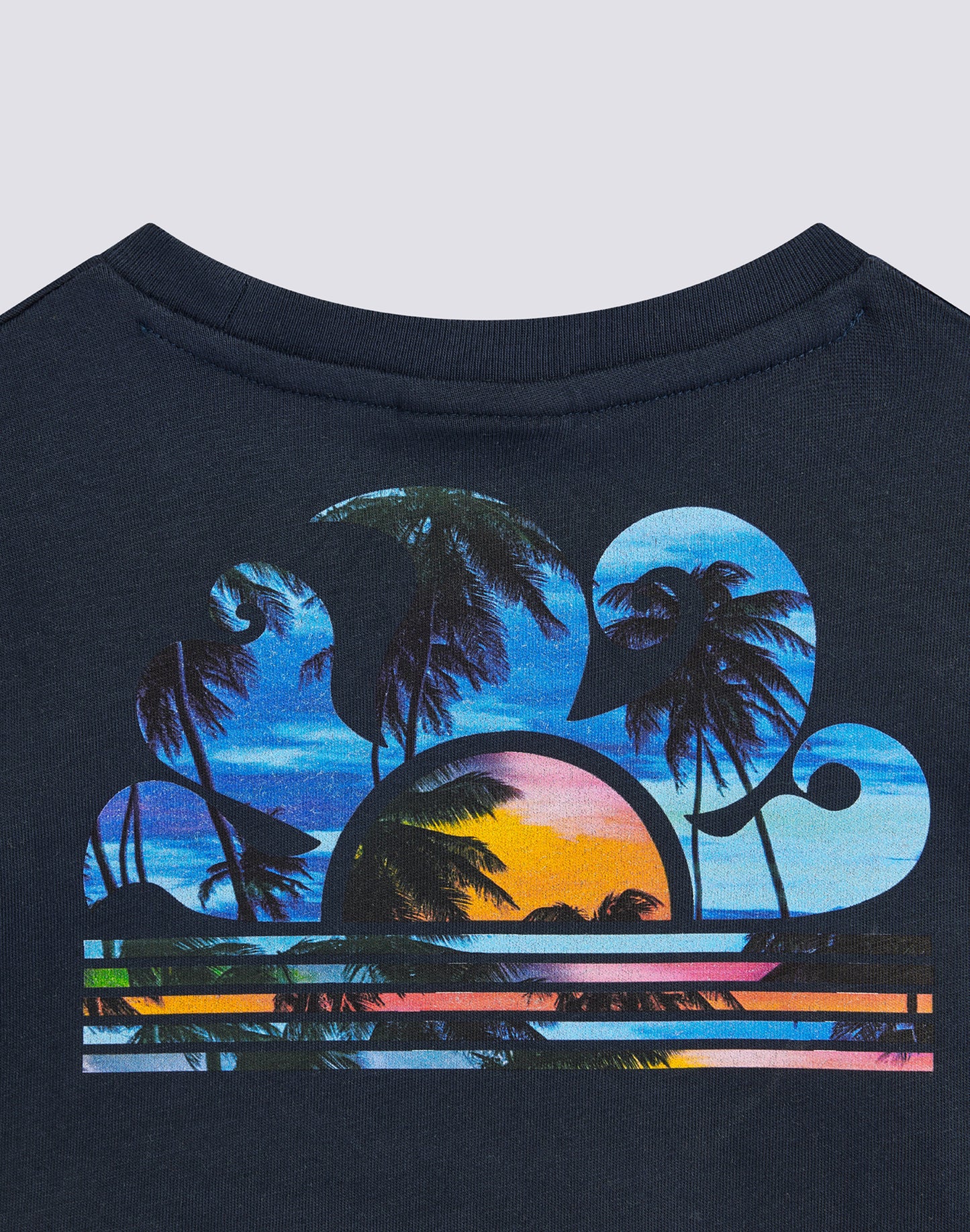 T-SHIRT WITH BIG PALM PRINT