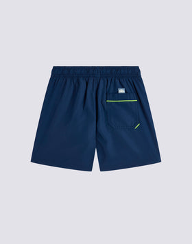 MAILLOT DE BAIN LONG POUR ENFANT EN POLYESTER RECYCLÉ REPREVE® AVEC INSCRIPTION SUR LE CÔTÉ