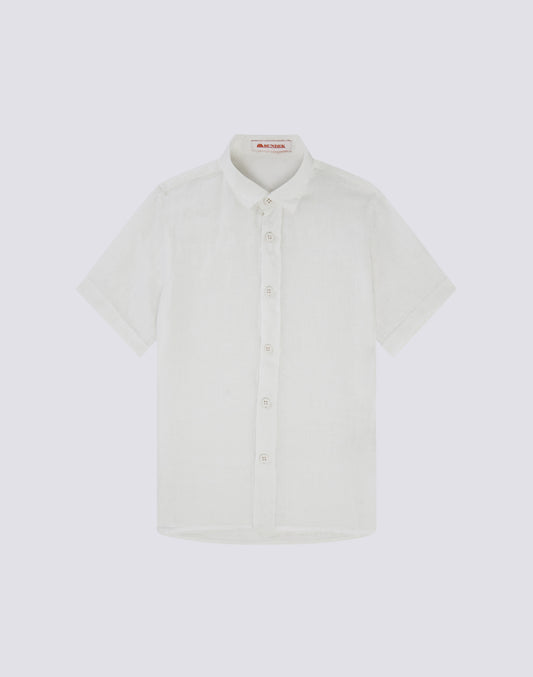 CHEMISE EN LIN À MANCHES COURTES POUR ENFANT