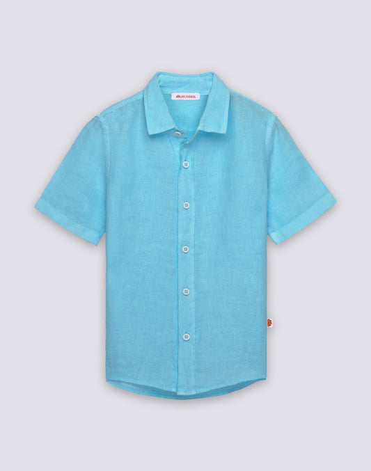 CHILDREN'S SHORT-SLEEVED LINEN SHIRT