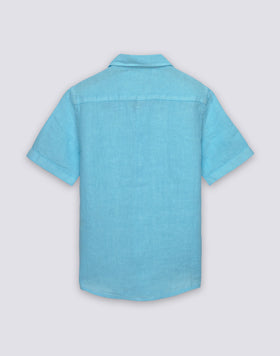 CHILDREN'S SHORT-SLEEVED LINEN SHIRT