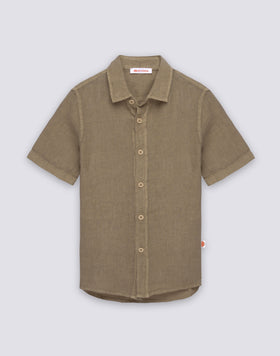 CHILDREN'S SHORT-SLEEVED LINEN SHIRT