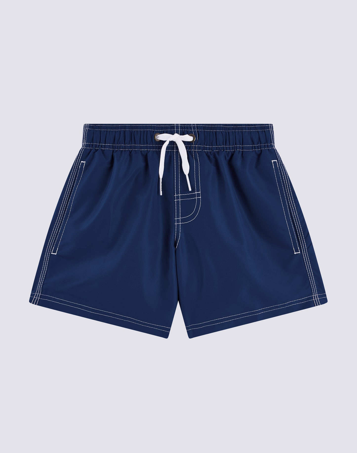 ICONIC TAFFETA ELASTICATED SHORT WAIST SWIMSHORTS