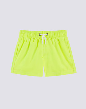 ICONIC TAFFETA STRETCH WAIST SWIM TRUNKS