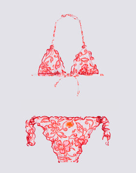 BIKINI POUR FILLE AVEC IMPRIMÉ HIBISCUS SK23