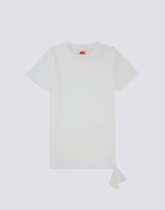 MINI-ROBE UNIE POUR FILLE AVEC NOEUD