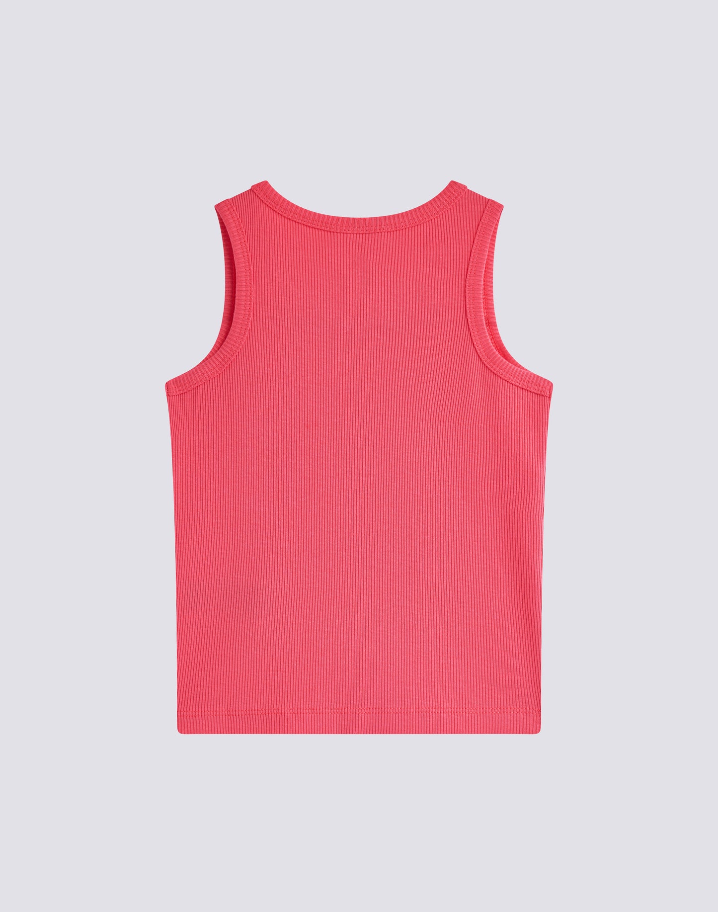 RIBBED TANK TOP WITH EMBROIDERED LOGO