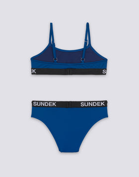 BIKINI POUR FILLE AVEC HAUT BANDEAU ET SLIP FIXE