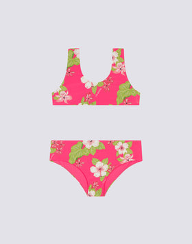 MINI BIKINI IMPRIMÉ HAWAÏEN DE RÊVE