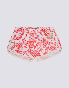 MARGATE GIRLS' SHORT BEACH SHORTS WITH HIBISCUS PRINT SK23