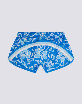 MARGATE GIRLS' SHORT BEACH SHORTS WITH HIBISCUS PRINT SK23