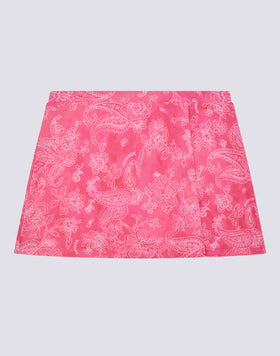 HIBI PAISLEY PRINT MINI SKIRT