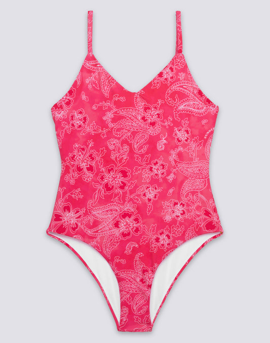MAILLOT DE BAIN ENTIER POUR FILLE À MOTIF HIBI PAISLEY