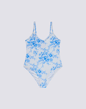 ROSE DE JOIE PRINT GIRLS' ONE-PIECE SWIMSUIT