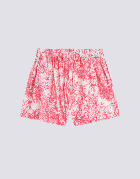 FLEUR DE JOIE PRINT STRETCH SHORTS