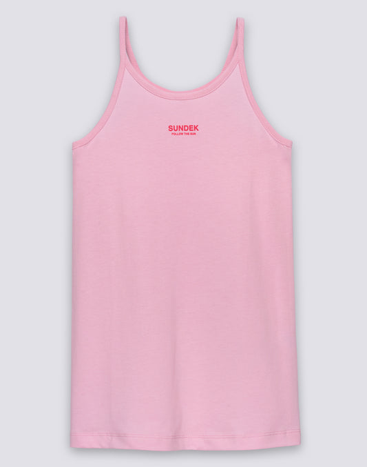 ROBE SANS MANCHES POUR FILLE AVEC LOGO
