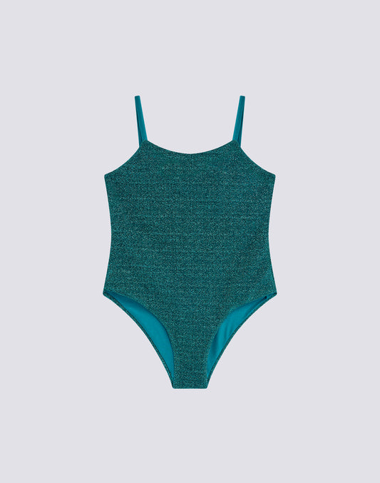 GIRL'S ONE-PIECE SWIMSUIT IN LUREX