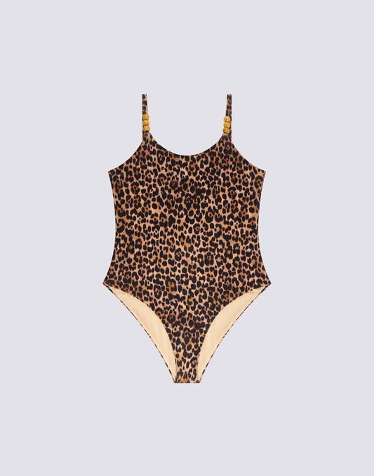 COSTUME INTERO BAMBINA STAMPA LEOPARDATA