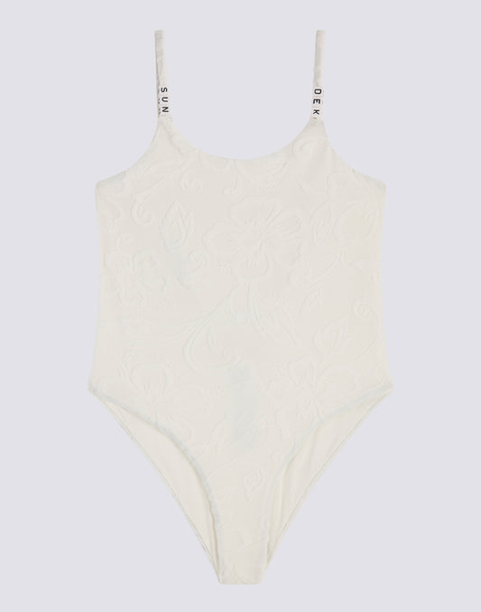 MAILLOT DE BAIN UNE PIÈCE EN TISSU ÉPONGE