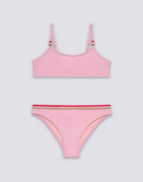 GIRLS' BIKINI WITH ADJUSTABLE TOP AND FIXED BOTTOMS