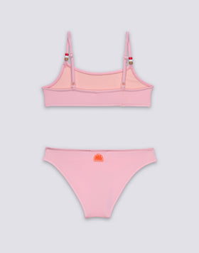 GIRLS' BIKINI WITH ADJUSTABLE TOP AND FIXED BOTTOMS