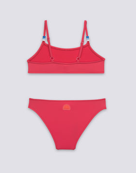 GIRLS' BIKINI WITH ADJUSTABLE TOP AND FIXED BOTTOMS