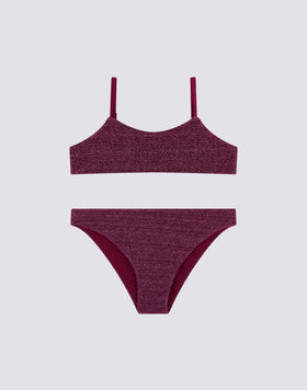 BIKINI CON TOP A FASCIA E SLIP FISSO