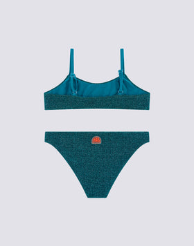 BIKINI WITH BANDEAU TOP AND FIXED BOTTOM