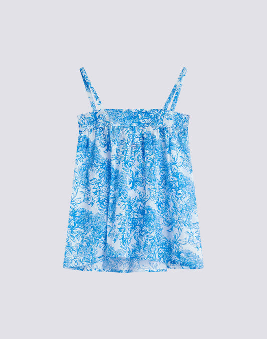 ROBE SANS MANCHES IMPRIMÉ FLEUR DE JOIE