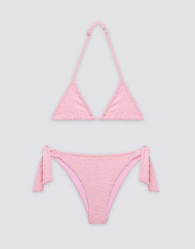 JACQUARD TERRY CLOTH MINI BIKINI WITH SK23 PATTERN