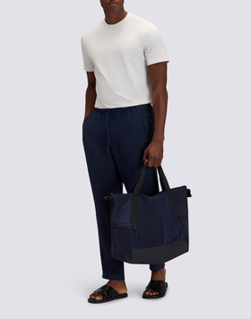 PANTALONS EN LIN À TAILLE ÉLASTIQUE POUR HOMMES