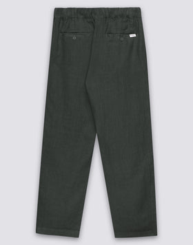 PANTALONS EN LIN À TAILLE ÉLASTIQUE POUR HOMMES