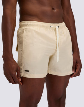 BAÑADOR CORTO PARA HOMBRE CON CINTURA ELÁSTICA GOLDENWAVE EN LINO RECICLADO