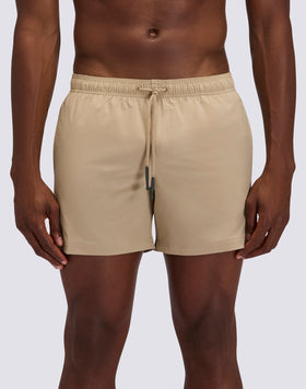 BAÑADOR CORTO CON CINTURA ELÁSTICA GOLDENWAVE TINTA UNITA 4WAY STRETCH