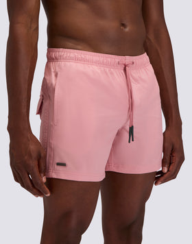 BAÑADOR CORTO CON CINTURA ELÁSTICA GOLDENWAVE TINTA UNITA 4WAY STRETCH