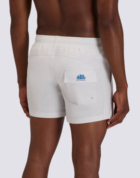 MAILLOT DE BAIN COURT POUR HOMME GOLDENWAVE AVEC TAILLE ÉLASTIQUE, COULEUR UNIE 4WAY STRETCH