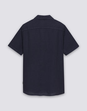 CHEMISE EN LIN À MANCHES COURTES POUR HOMME