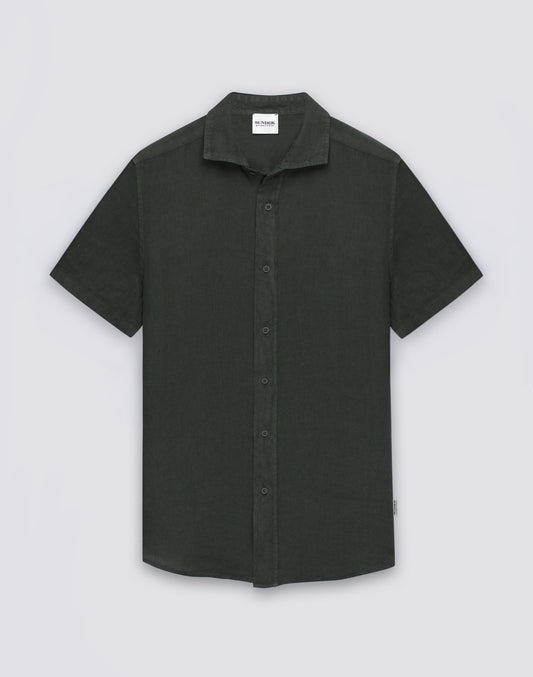 CHEMISE EN LIN À MANCHES COURTES POUR HOMME