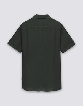 CHEMISE EN LIN À MANCHES COURTES POUR HOMME