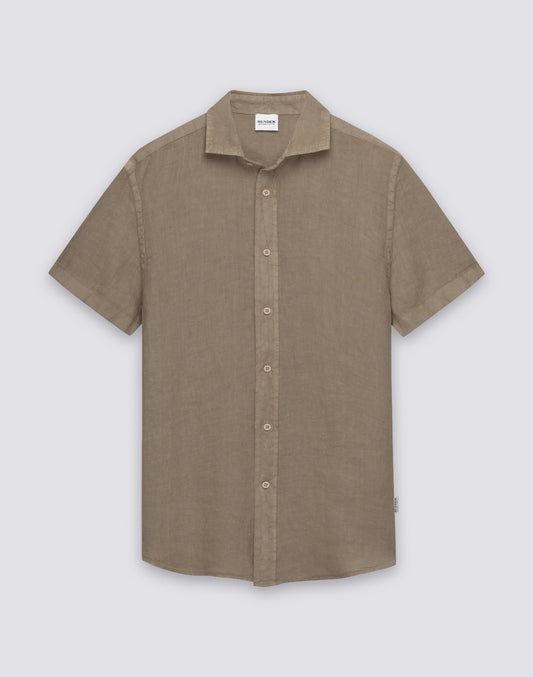 MEN'S SHORT-SLEEVED LINEN SHIRT