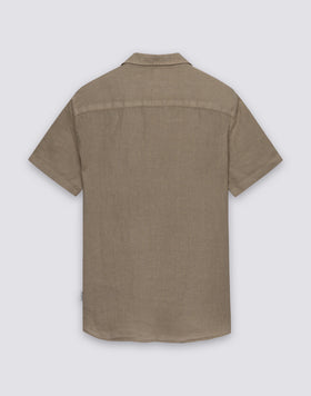 CHEMISE EN LIN À MANCHES COURTES POUR HOMME