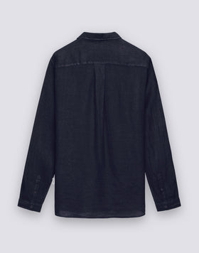 CHEMISE EN LIN TEINTE EN PIÈCE POUR HOMME