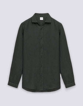 CHEMISE EN LIN TEINTE EN PIÈCE POUR HOMME